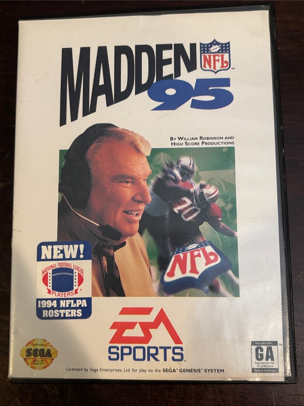 EA Sports Madden '95 - Sega Genesis Video Game (White)